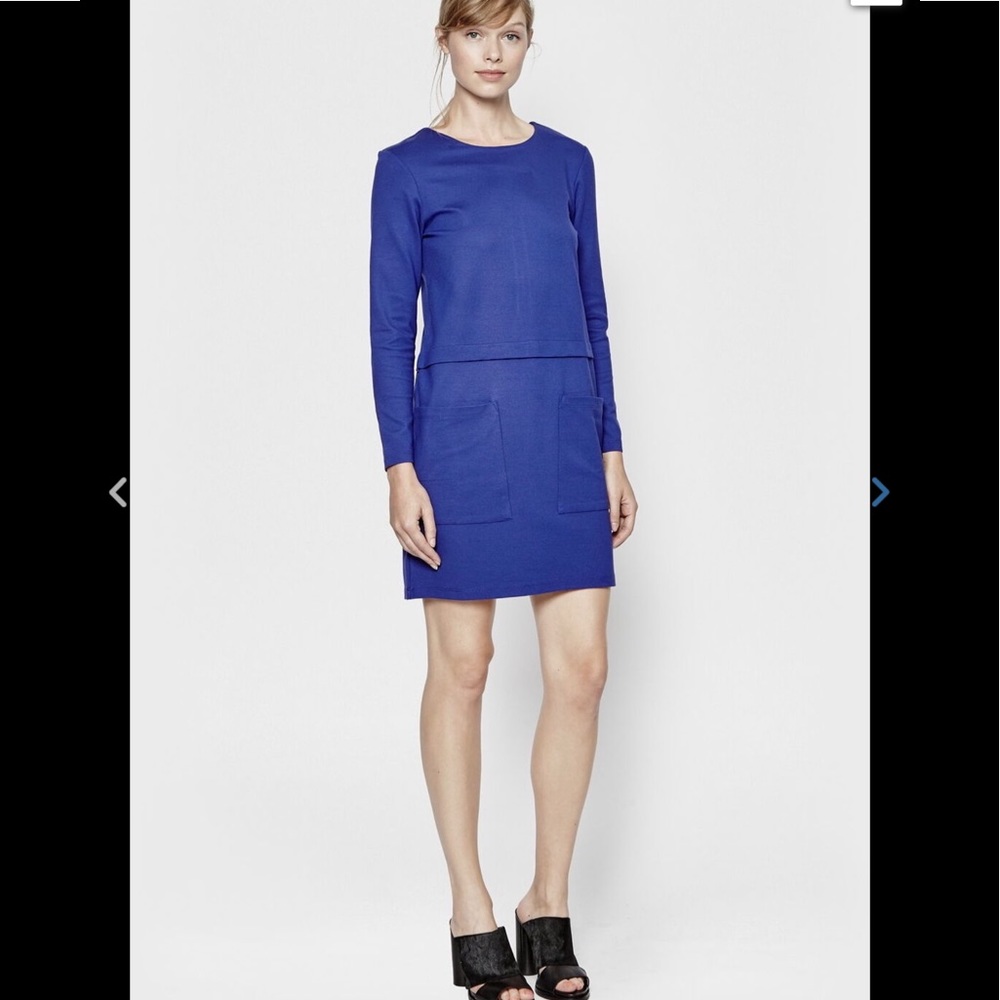 French Connection Northern Jumper Jersey Blue Dress Size 4
